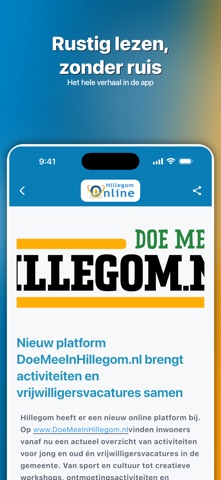 Hillegom Online iPhone screenshot