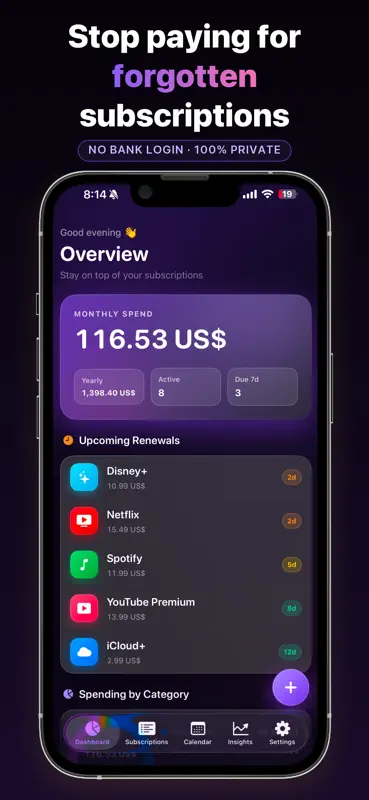 Subscription Stopper: Manager screenshot 1 of 5