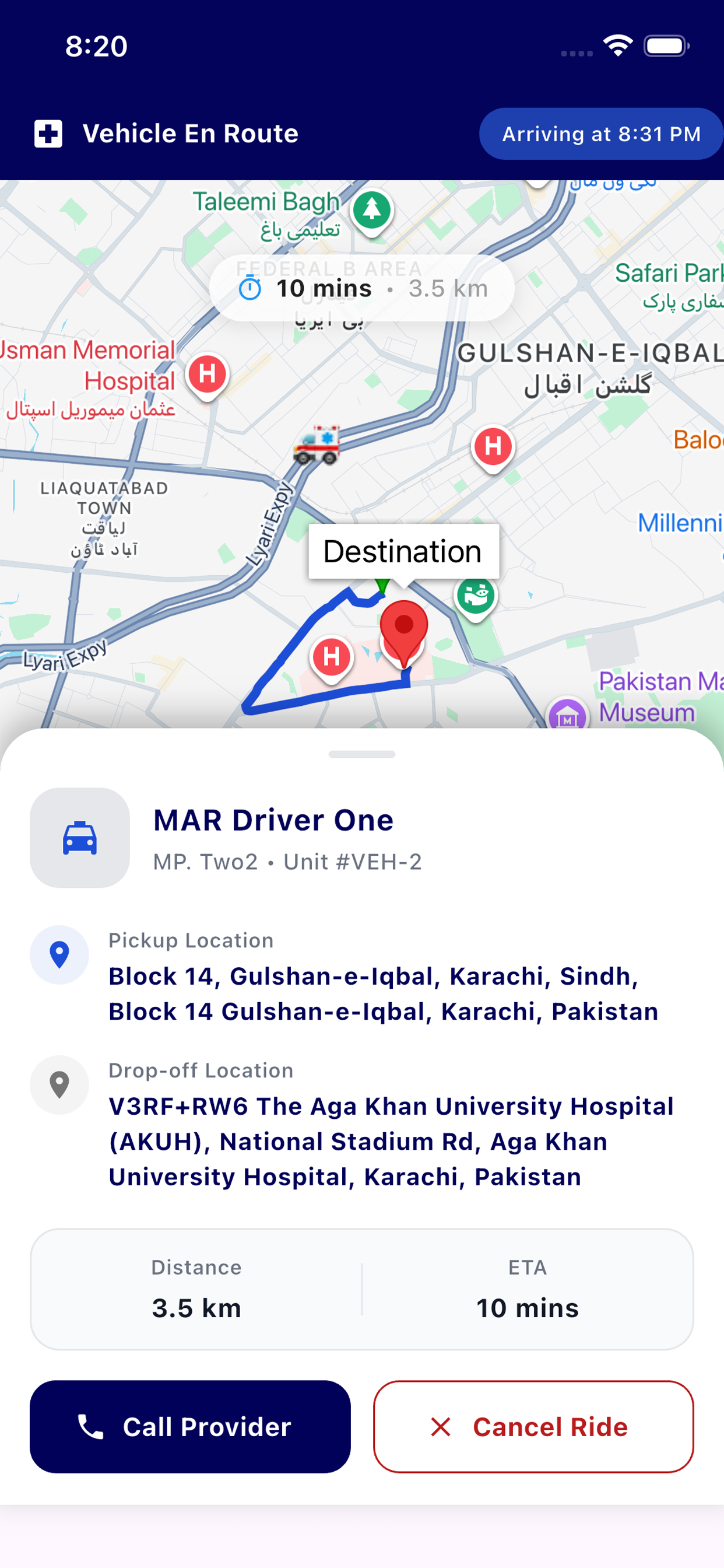 Access Ride Patient screenshot 3