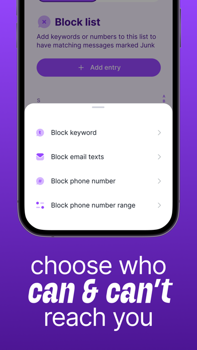 Blockr: SMS, Spam Text Blocker Screenshot