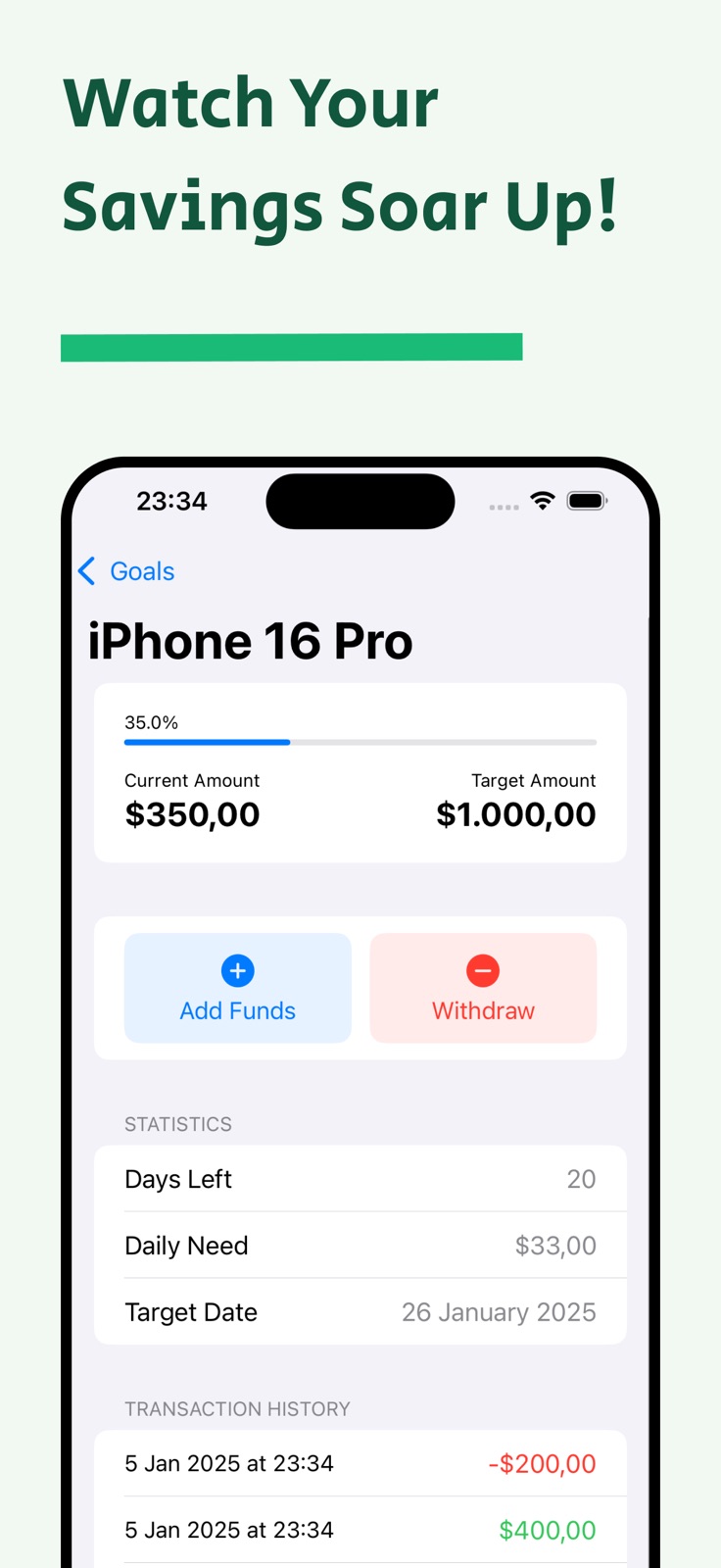 MoneyBox - Smart Savings iphone screenshot 4