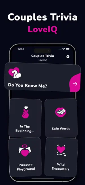 Couples Trivia Game - LoveIQ screenshot 1
