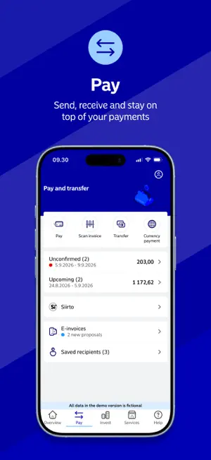 Nordea Mobile - Finland screenshot 2