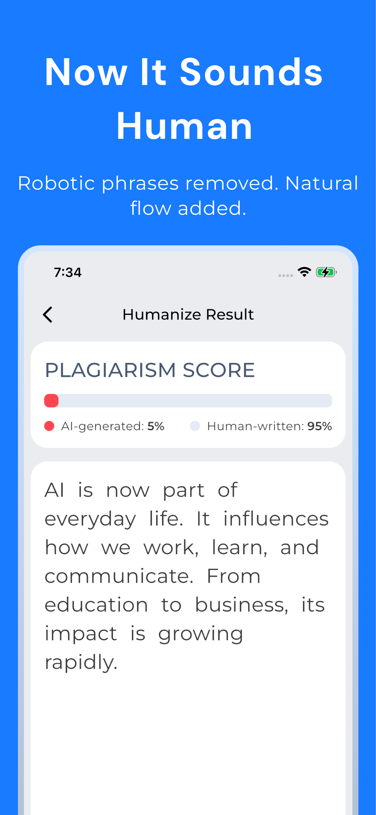 Humanize Ai - Pass ai detector screenshot 4