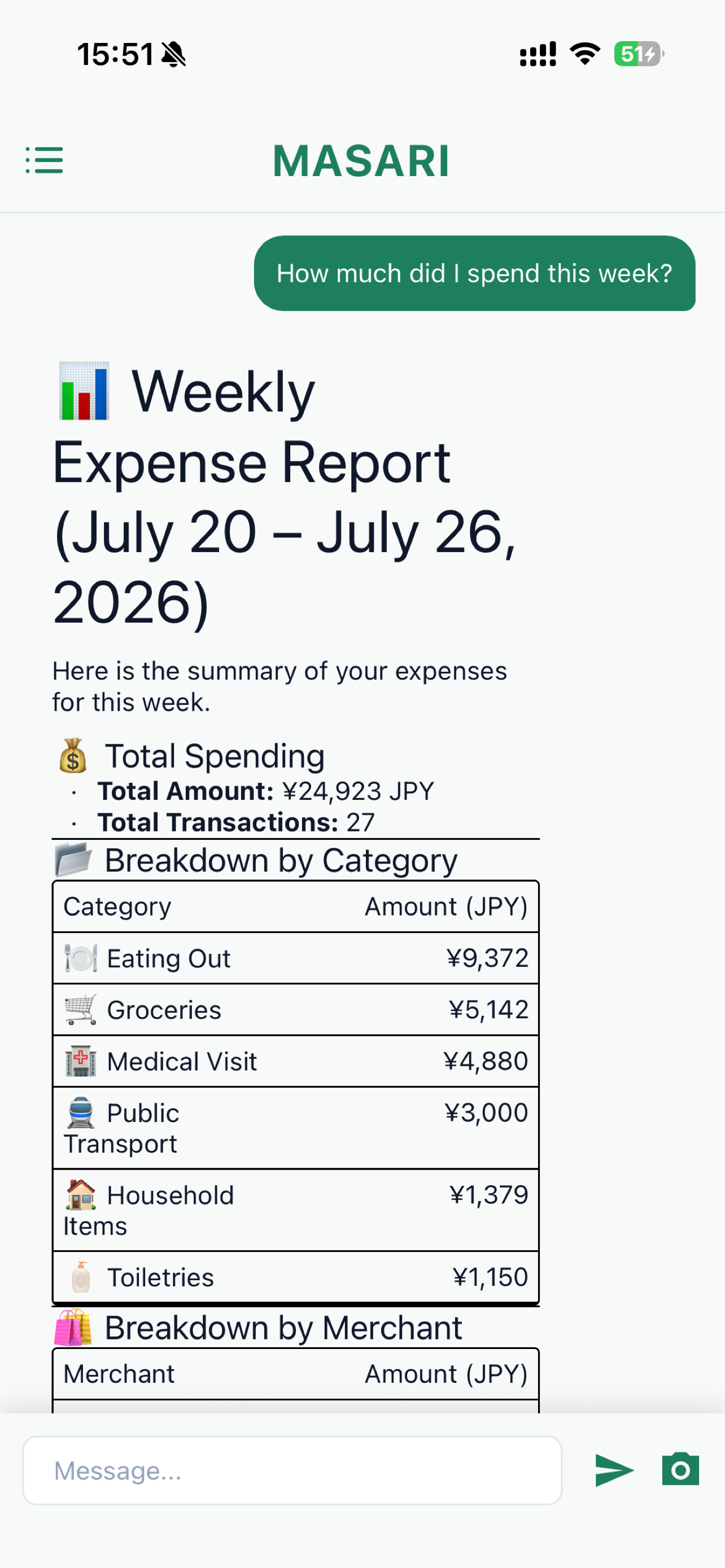 Masari: AI Expense Tracker screenshot 6
