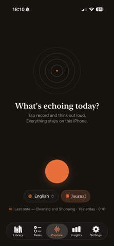 Ecoa — Private AI Voice Notes screenshot