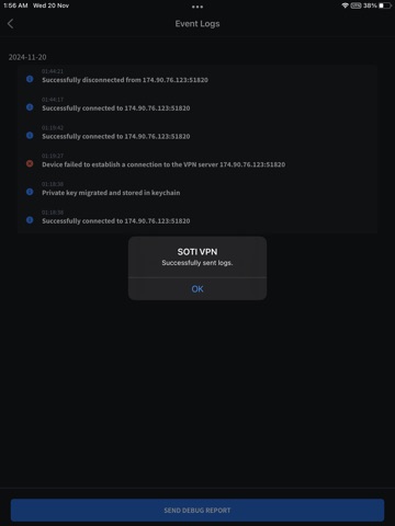 SOTI VPN iPad screenshot
