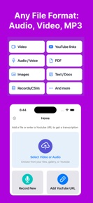 Video to Text, Transcribe, AI screenshot