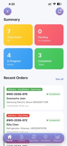 Field Service Management (FSM) screenshot