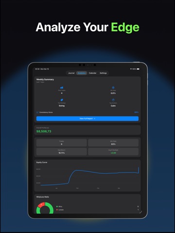 Trading Journal: Mantis iPad screenshot