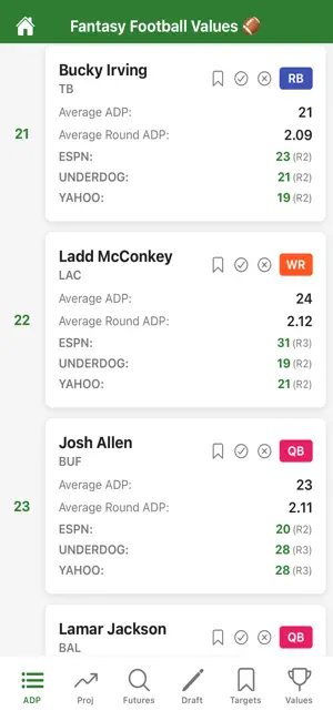 Fantasy Football Values screenshot 4