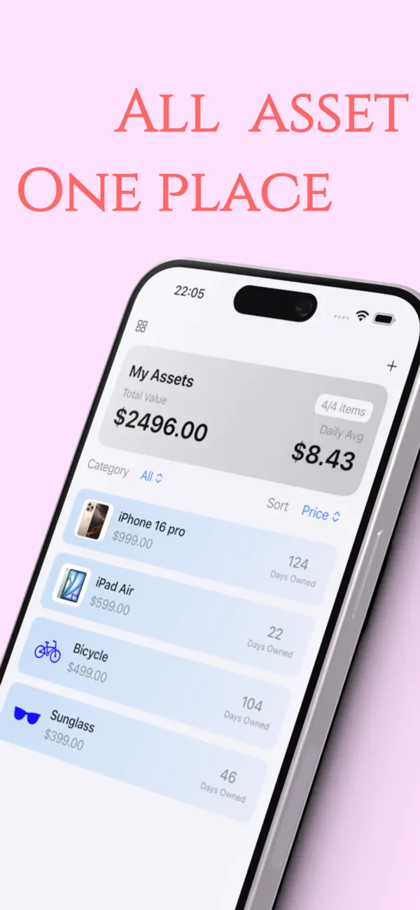 Screenshot #1 pour AssetSync - 极简资产管理•物品收纳