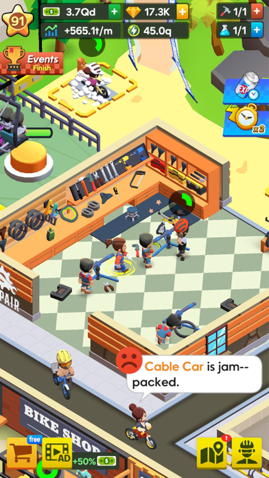 Mountain Bike Park-Tycoon Game Screenshot