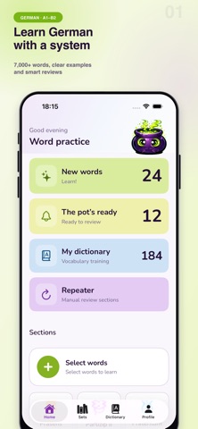 Wortkessel: Learn German Screenshot 1 of 7