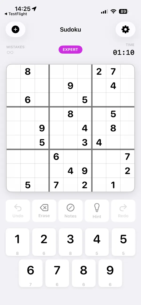 Screenshot #3 pour Pure Sudoku.