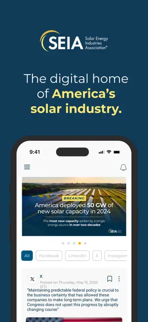 Solar Energy Industries Assn. screenshot 1