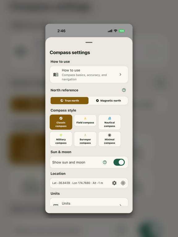 Compass Guide:Navigation App iPad screenshot