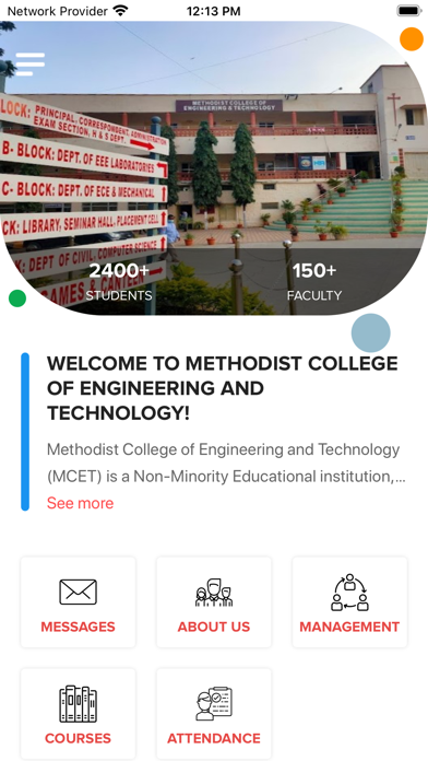 MCET Connect Screenshot