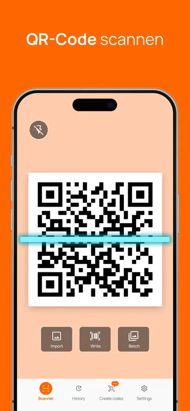 QR & Strichcode Scanner app screenshot 1 of 8