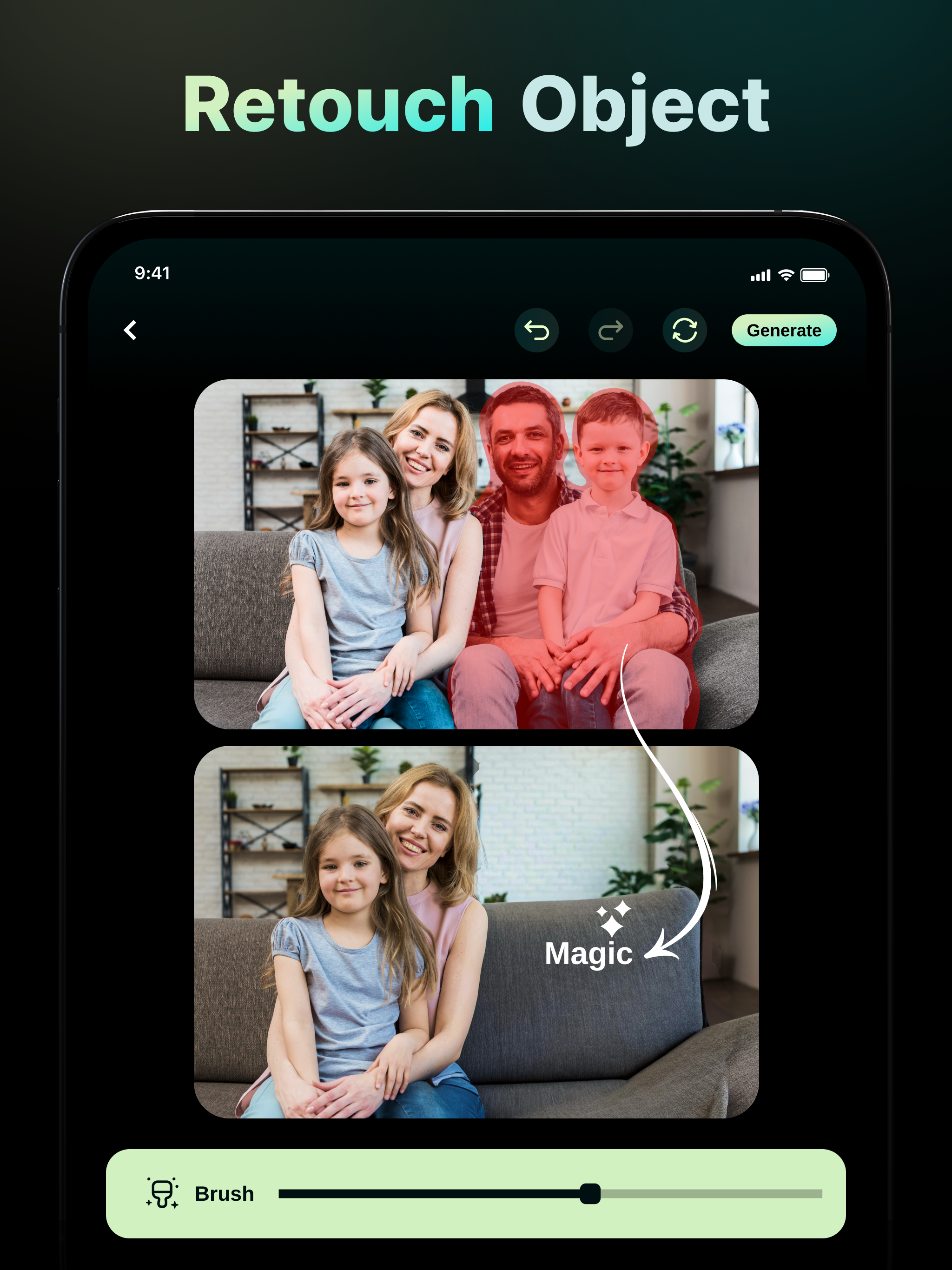 AI Photo Retouch Object Eraser