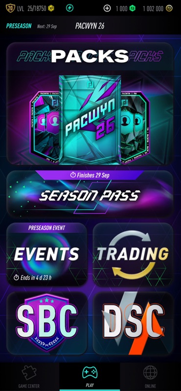 Pacwyn 26 Draft & Pack Opener screenshot 1