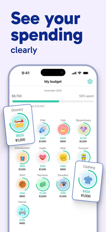 Budget Planner・Money Manager ekran görüntüsü 3 / 6