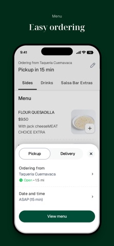 Taqueria Cuernavaca iPhone screenshot