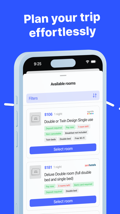 Hotels & Flights — Any.Travel Screenshot
