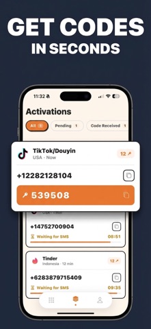 SMSKey - SMS Verification Code Screenshot 3 of 5
