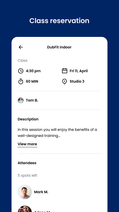 Dub-Fitness Screenshot