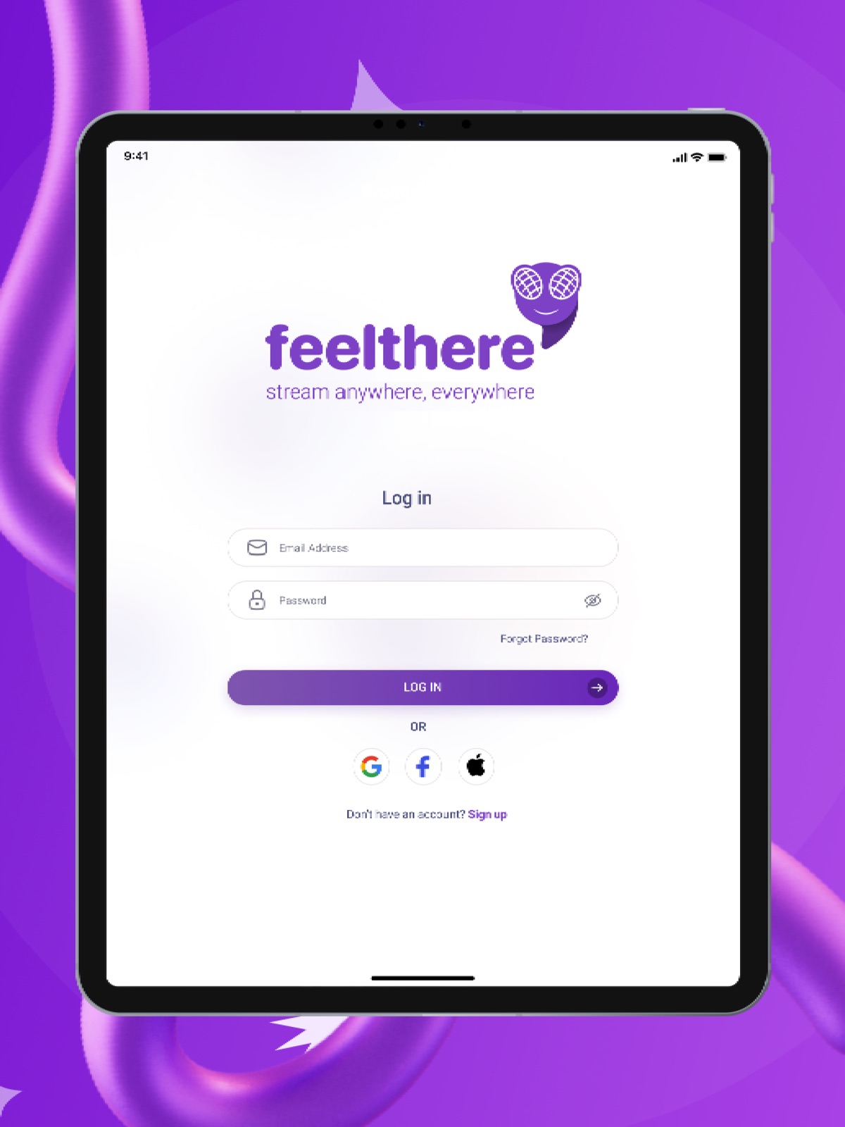 FeelThere: Live Streaming App ipad screenshot 1