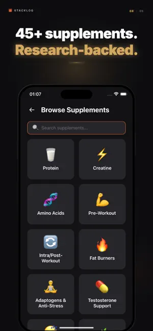 StackLog: Supplement Tracker screenshot 4