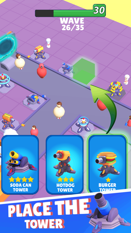 #3. Feast Defense 3D (iOS) 由: Stubborn Gaming Studios LLP