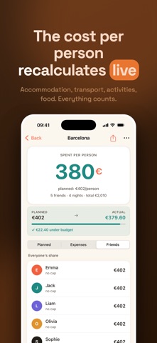 Trip Budget Friends : Kubu iPhone screenshot