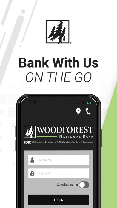 Woodforest Mobile Banking Screenshot 1 of 8
