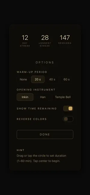 Tōki - Meditation timer screenshot 4