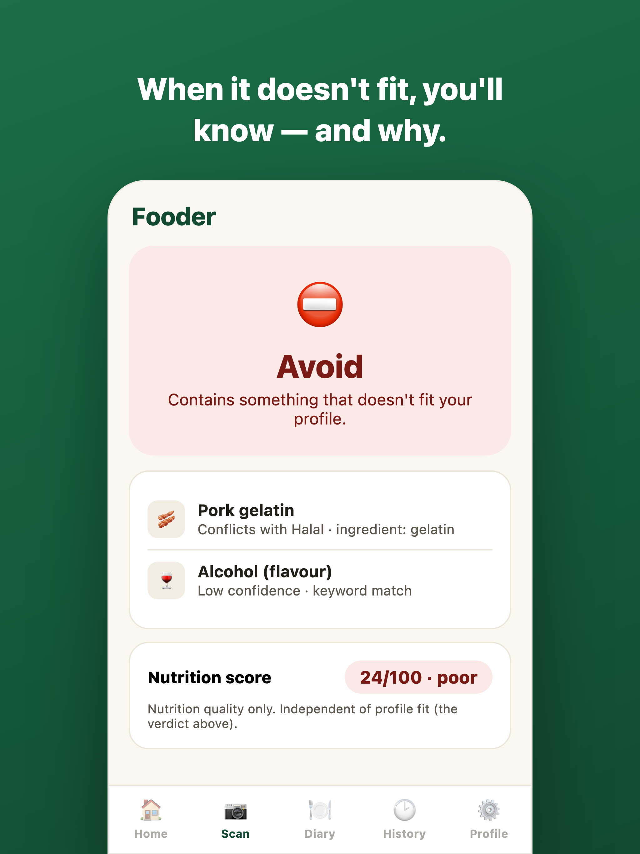 Fooder: Diet & Allergen Scan screenshot 7