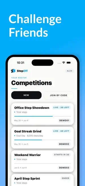 StepOff: Step Competitions screenshot 1