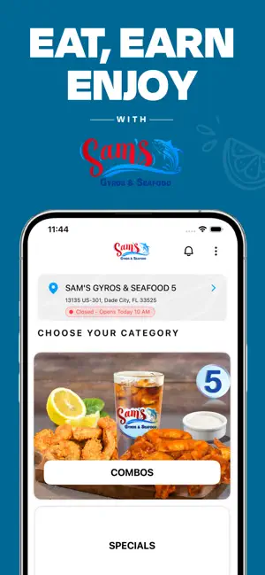 Sam's Gyros and seafood screenshot 1