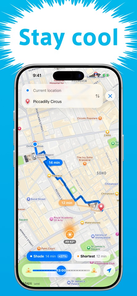 inShade: Shady Walk Routes screenshot 2
