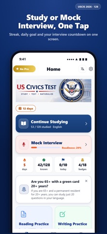 US Citizenship Test 2026 - 128 Screenshot 5 of 7