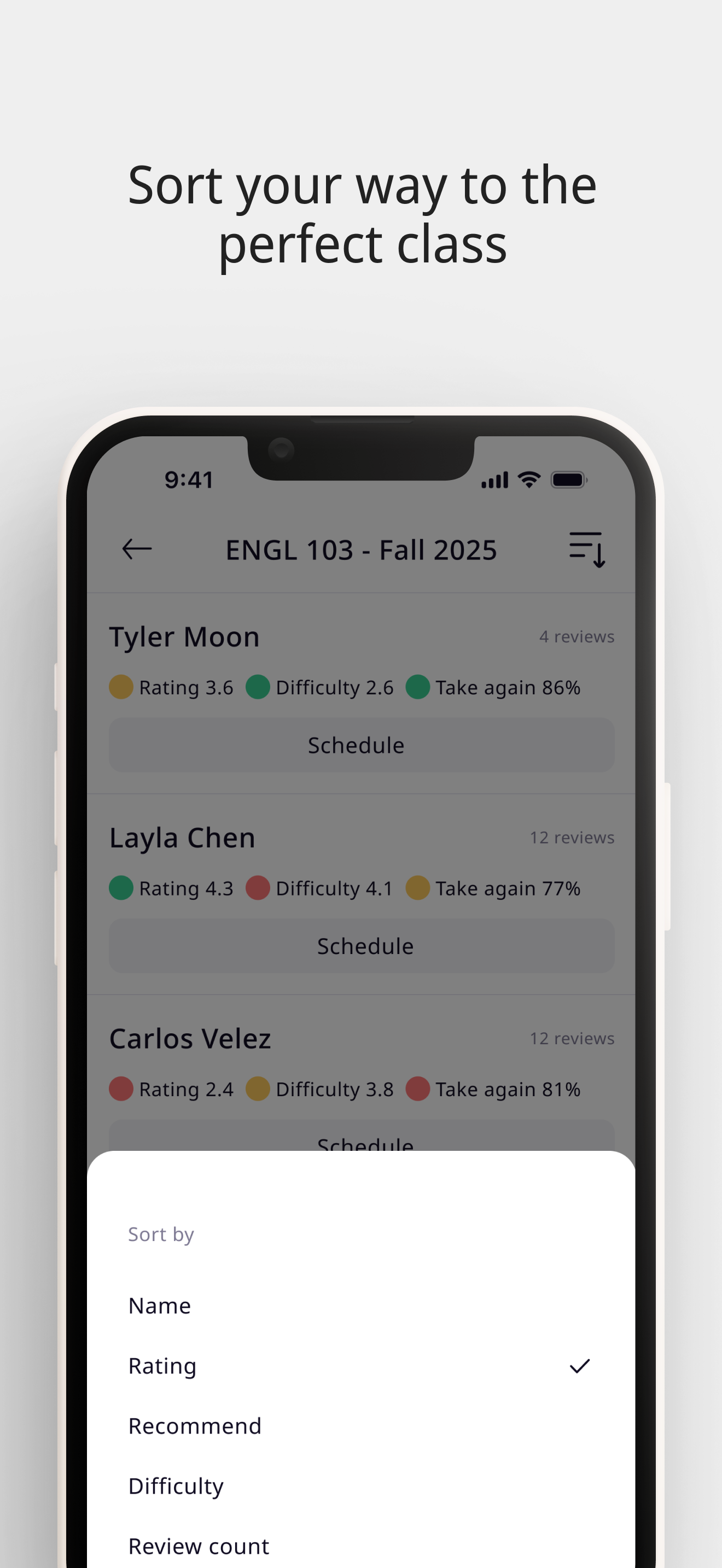 MyProfessor College screenshot 7