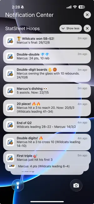 StatSheet Hoops screenshot 3