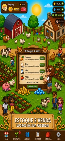 HarvestSun: Jogo de Fazenda screenshot 2