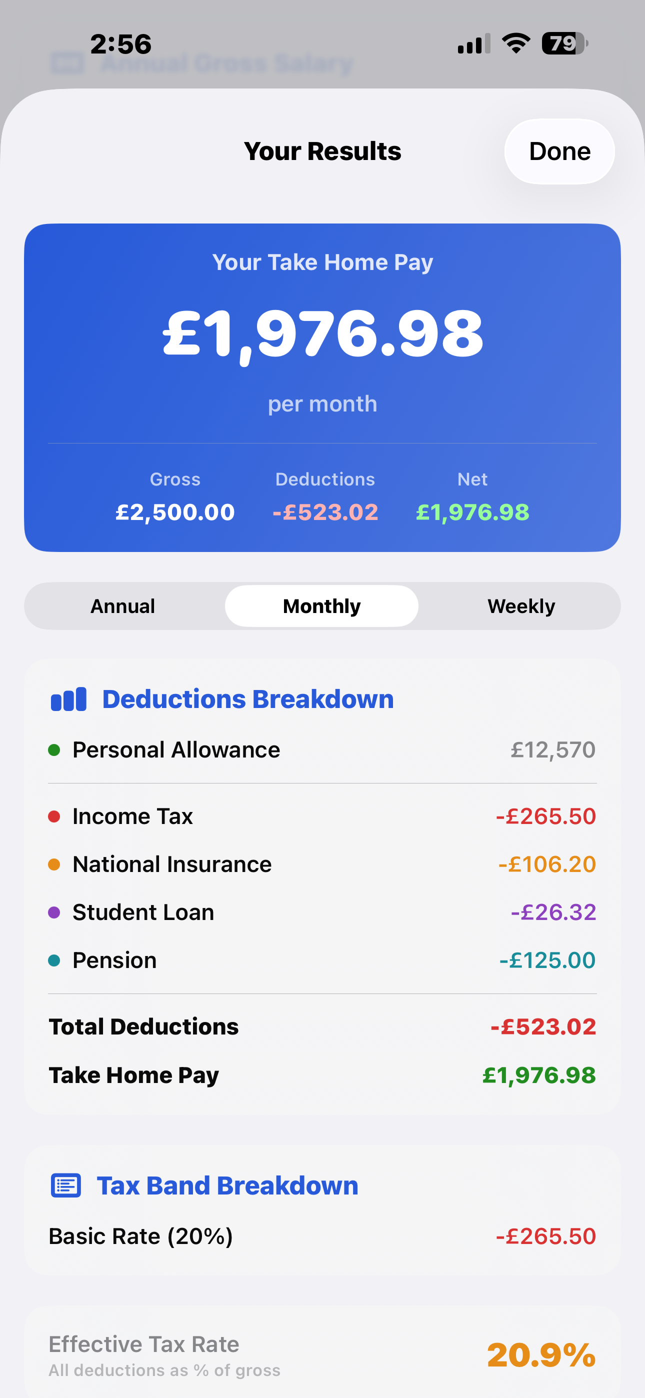 Salary Cal screenshot 6