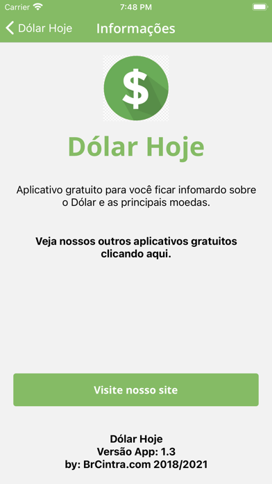 Dolar Hoje Screenshot