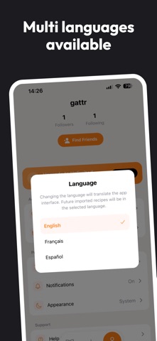 Gattr: Import any recipes iPhone screenshot