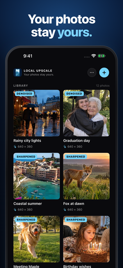 Local Photo Upscaler: Enhancer 的 App Store 截图 3