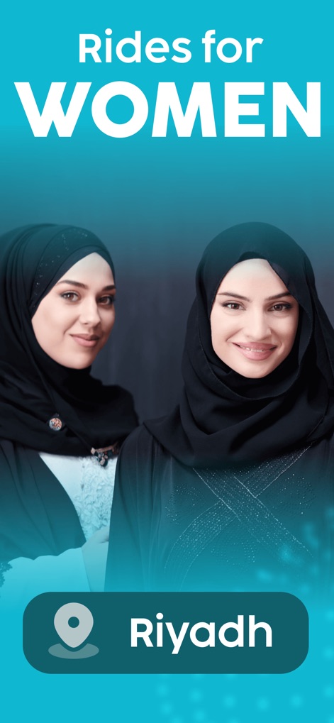 Wsslini: Girls Drive Girls - This platform highlights its dedication to providing rides exclusively for women and its primary service area in Riyadh.