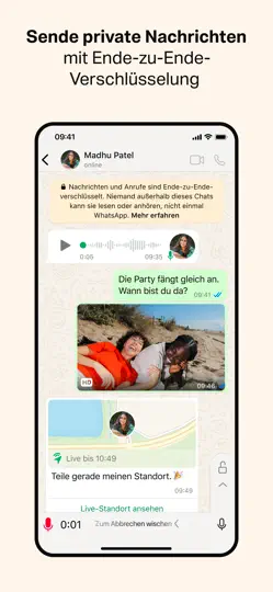Screenshot von WhatsApp Messenger auf dem iPhone 2